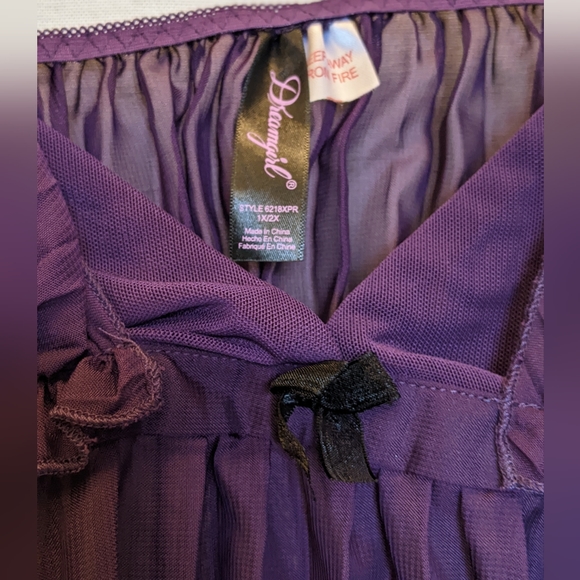Purple Plum Dreamgirl Babydoll Size 1X/2X - Picture 2 of 3